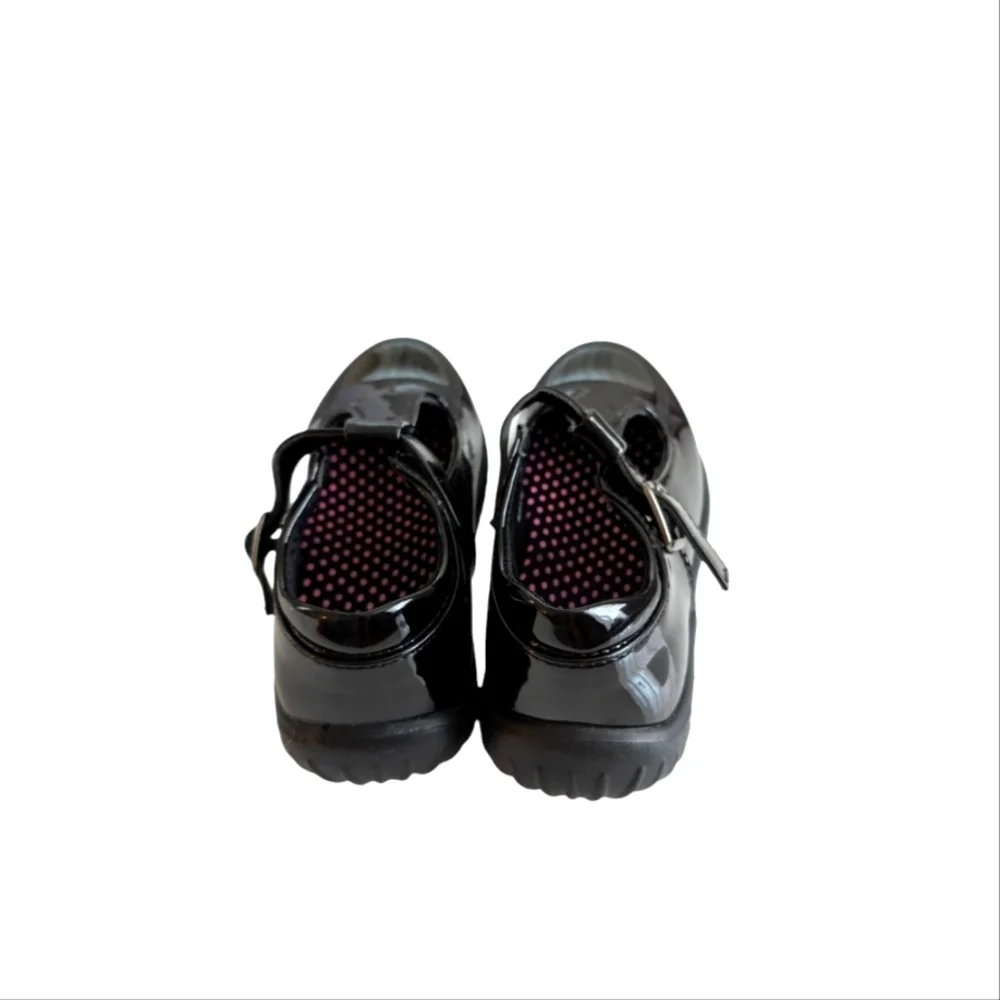 NWOT JABASIC Girls Mary Jane T-Strap School Uniform Flats Shoes Size 13 Black